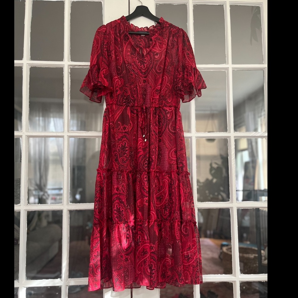 Tommy Hilfiger Red Midi Dress size 10